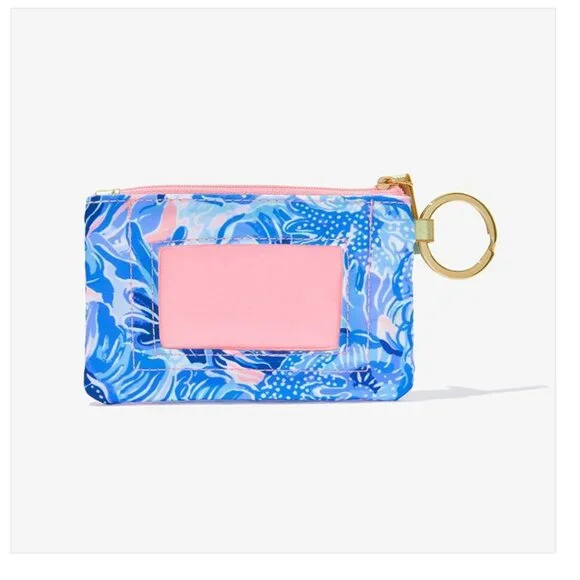 Lilly Pulitzer Key Id Case in Shade Seekers, New - Picture 2 of 3